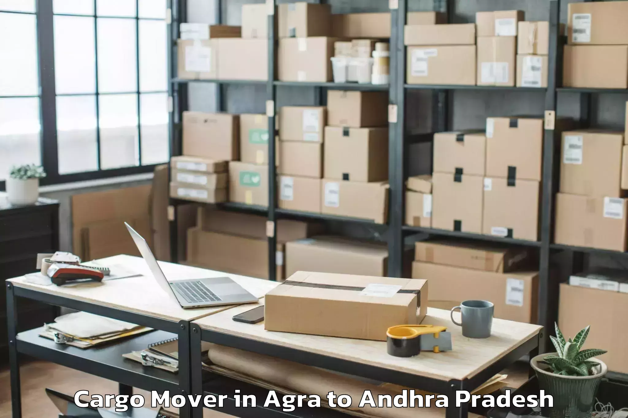 Easy Agra to Dachepalle Cargo Mover Booking